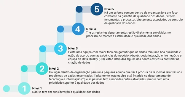 5 níveis do Data Quality Management